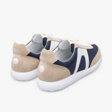 Camper Pelotas XLite Mens Sneakers US-17925 Beige / Blue / White Outlet USA